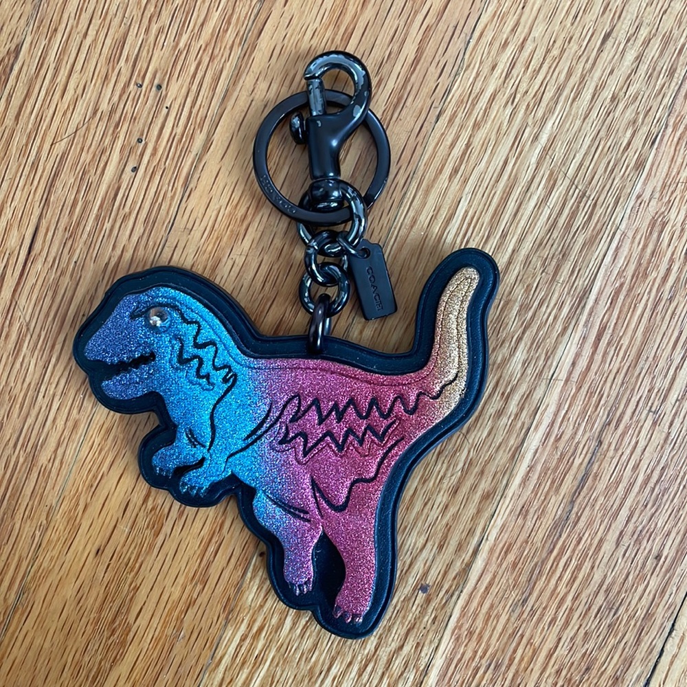 Coach Rexy Dino Dinosaur Keychain